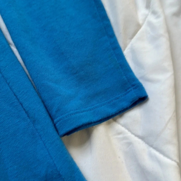 Soft Surroundings blue tunic hoodie size XS front pocket - Picture 4 of 8